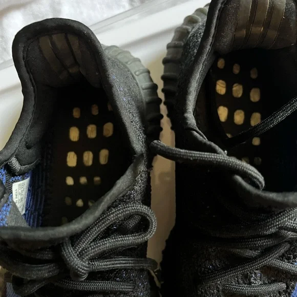 Black and Blue Athletic Sneakers - Picture 3 of 4